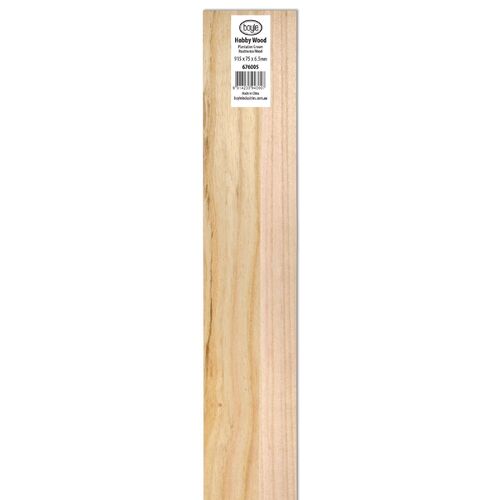 Hobby Wood 915 x 75 x 6.5mm Paulownia Wood Sheet