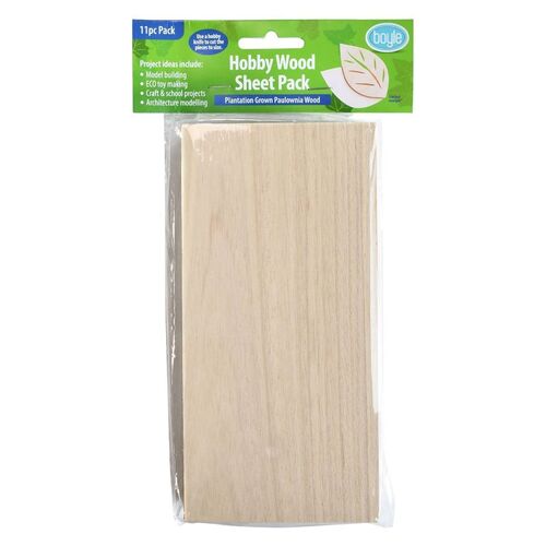 Hobby Wood Sheet Pack 11pcs