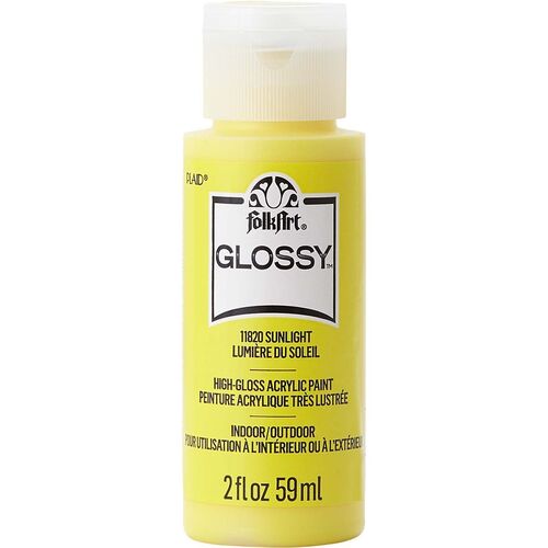 FolkArt Glossy Acrylic Paint 59ml Sunlight