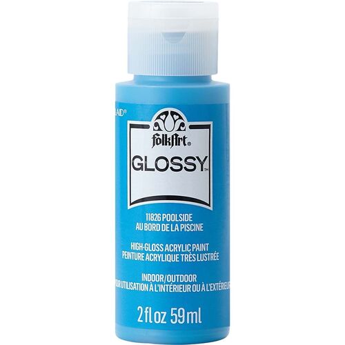 FolkArt Glossy Acrylic Paint 59ml Poolside