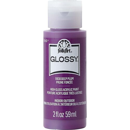 FolkArt Glossy Acrylic Paint 59ml Deep Plum