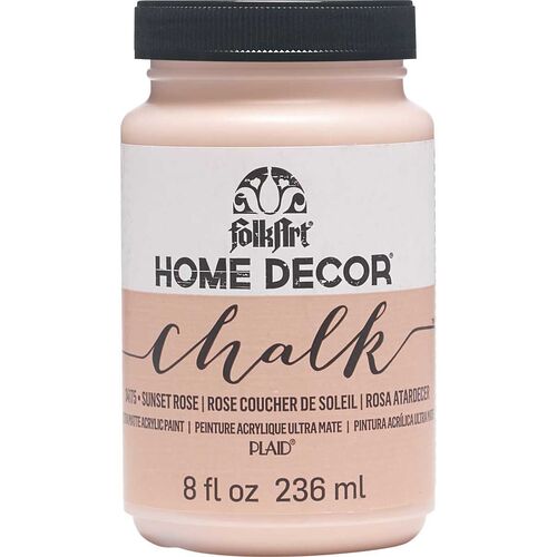 FolkArt Home Decor Chalk Paint 236ml Sunset Rose