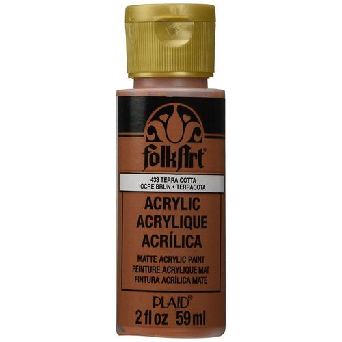 FolkArt Premium Acrylic Paint 59ml Terracotta - Matt Finish