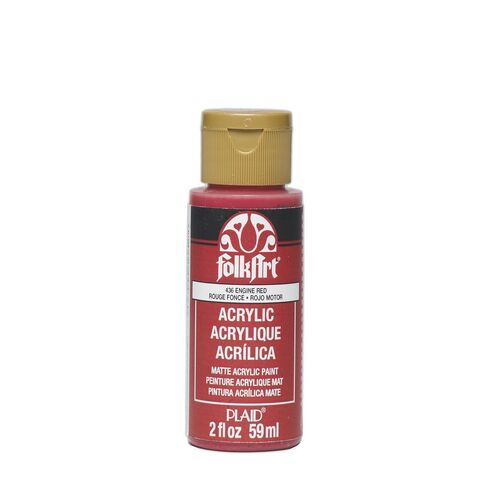 FolkArt Premium Acrylic Paint 59ml Engine Red - Matt Finish