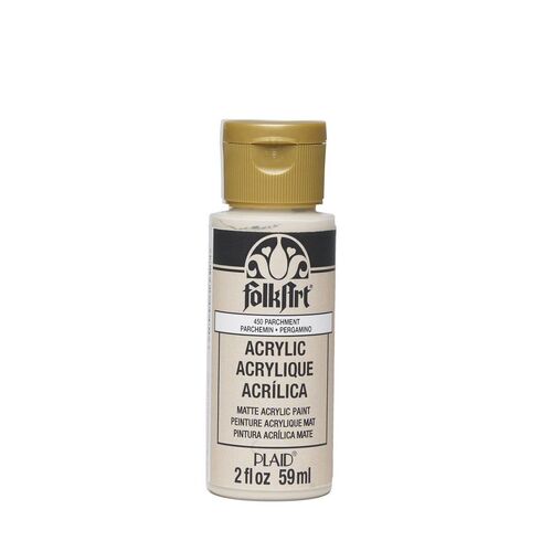 FolkArt Premium Acrylic Paint 59ml Parchment - Matt Finish