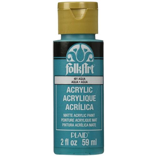 FolkArt Premium Acrylic Paint 59ml Aqua - Matt Finish