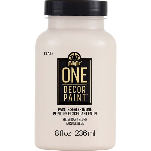 FolkArt One Decor Paint 236ml Baby Blush - Eggshell Finish