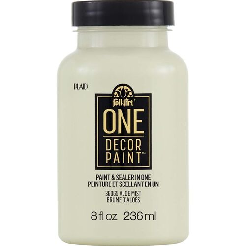 FolkArt One Decor Paint 236ml Aloe Mist - Eggshell Finish