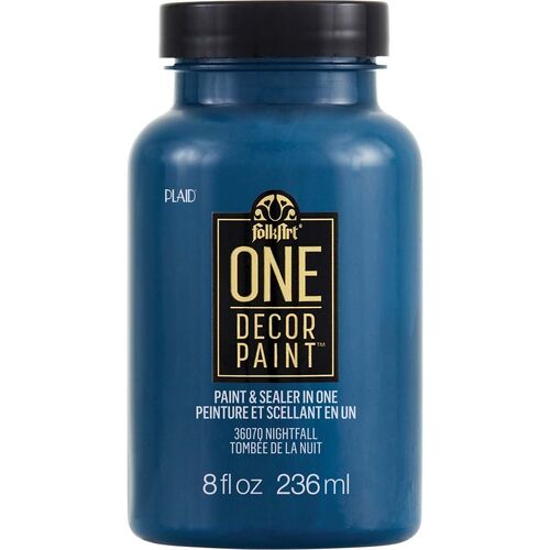 FolkArt One Decor Paint 236ml Nightfall - Eggshell Finish