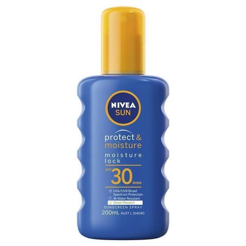 NIVEA Sun Protect & Moisture SPF30 Sunscreen Spray 200mL