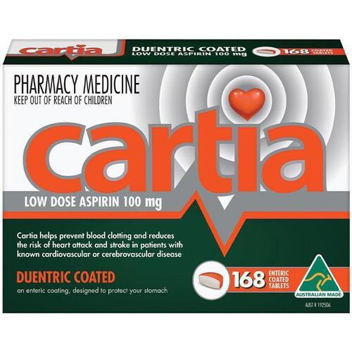 Cartia 100mg Tablets 168