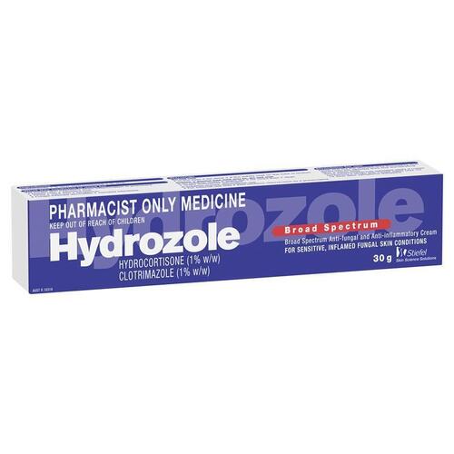 Hydrozole 1% Cream 30g - Hydrocortisone + Clotrimazole (S3)