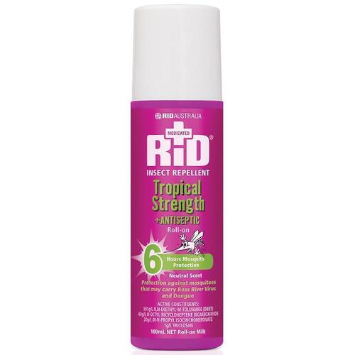 RID Medicated Insect Repellant Tropical Strength Roll On 100mL