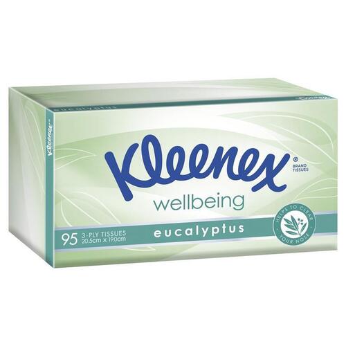 Kleenex Facial Tissues Eucalyptus 3 ply 95