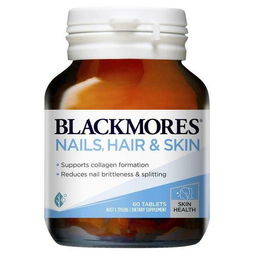 Blackmores Nails Hair & Skin 60 Tablets Support Collagen Health Formation