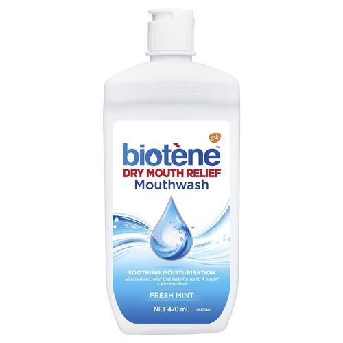 Biotene Dry Mouth Relief Mouthwash Fresh Mint 470mL