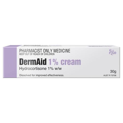 Dermaid 1% Eczema Cream 30g - Hydrocortisone (S3)