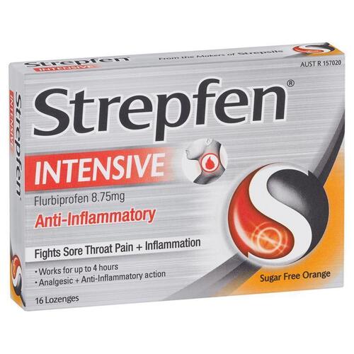 Strepfen Intensive Sugar Free Orange 16 Lozenges