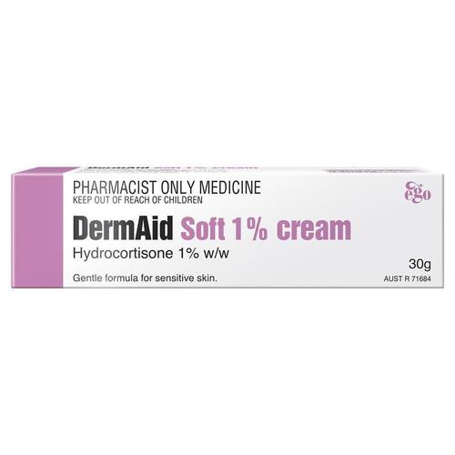 Dermaid Soft 1% Eczema Cream 30g - Hydrocortisone (S3)