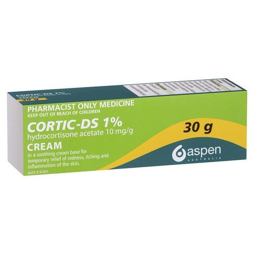 Cortic DS Cream 1% 30g - Hydrocortisone (S3)