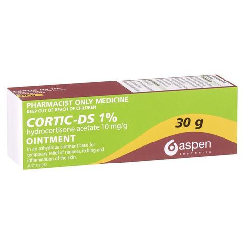 Cortic DS Ointment 1% 30g - Hydrocortisone (S3)