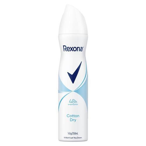 Rexona for Women Antiperspirant Deodorant Cotton Dry 250ml