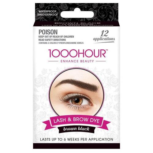 1000 Hour Eyelash & Brow Dye Kit Brown/Black