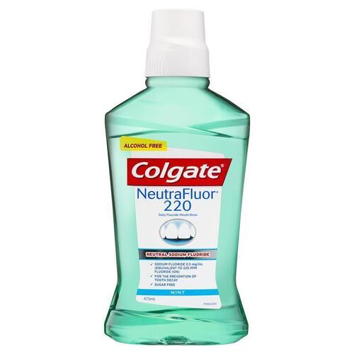 Colgate NeutraFluor 220 Daily Fluoride Mouthwash Mint 473mL