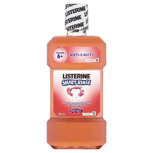 Listerine Smart Rinse Mouthwash Berry Shield 500ml