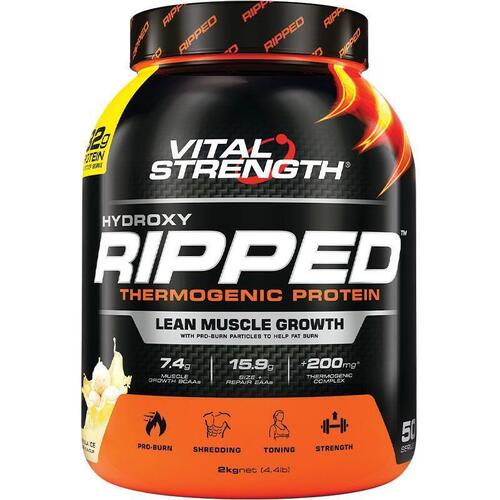 VitalStrength Hydroxy Ripped Workout Protein Powder 2Kg Vanilla