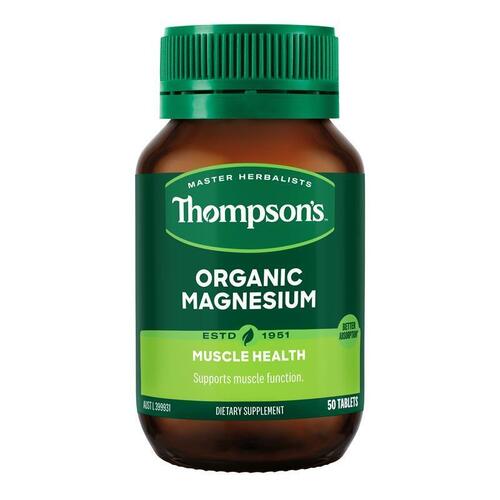 Thompson's Organic Magnesium 50 Tablets