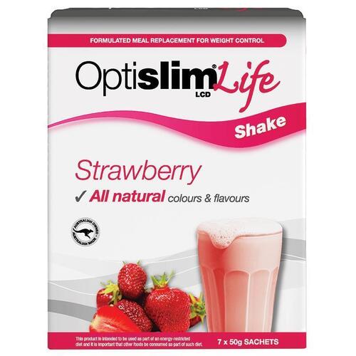 OptiSlim Life Shake Strawberry 50g x 7