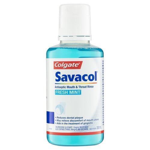 Colgate Savacol Mouthwash Fresh Mint 300mL