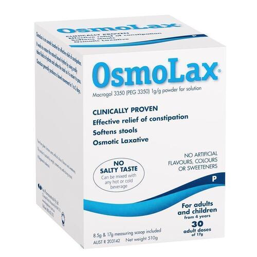 OsmoLax Laxative Powder 30 Dose 510g - Macrogol Constipation Relief