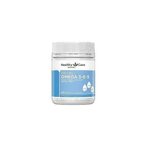 Healthy Care Ultimate Omega 3-6-9 200 Capsules Suppport Healthy Skin Joint Heart