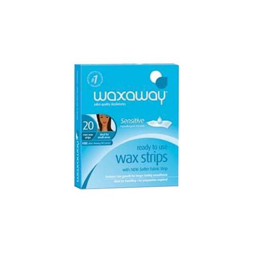 Waxaway Ready To Use Sensitive Wax Face 20 Strips