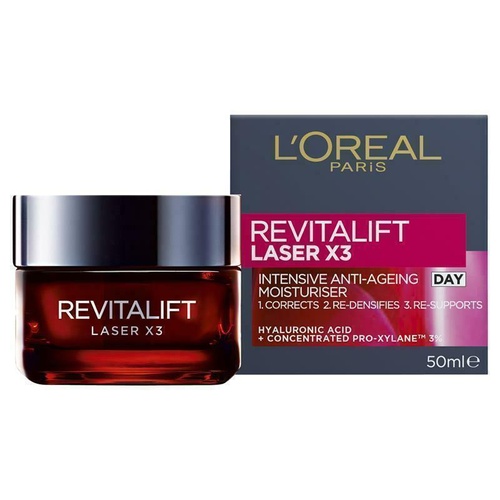 L'Oreal Paris Revitalift Laser X3 Day Cream 50ml Corrects Wrinkles