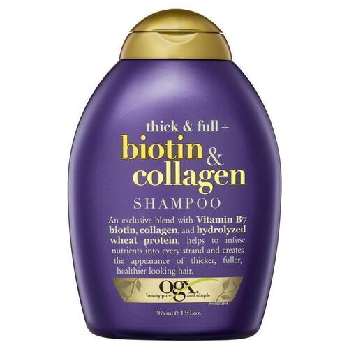 Ogx Thick & Full + Volumising Biotin & Collagen Shampoo For Fine Hair 385mL