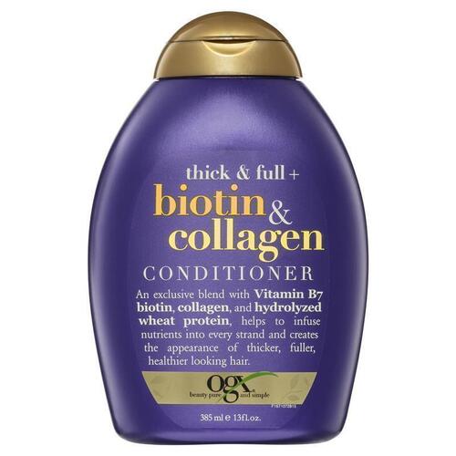 Ogx Thick & Full + Volumising Biotin & Collagen Conditioner For Fine Hair 385mL