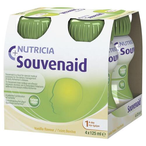 Souvenaid Memory Drink Vanilla 125ml 4 Pack