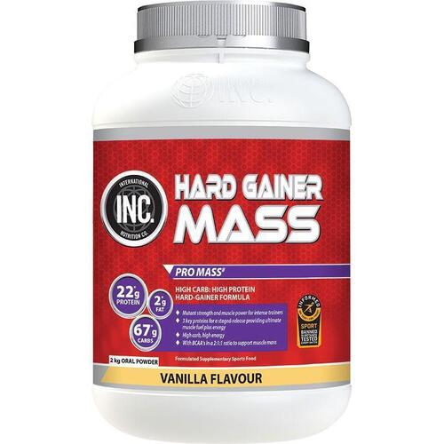 INC Hardgainer Mass Vanilla Flavour 2kg