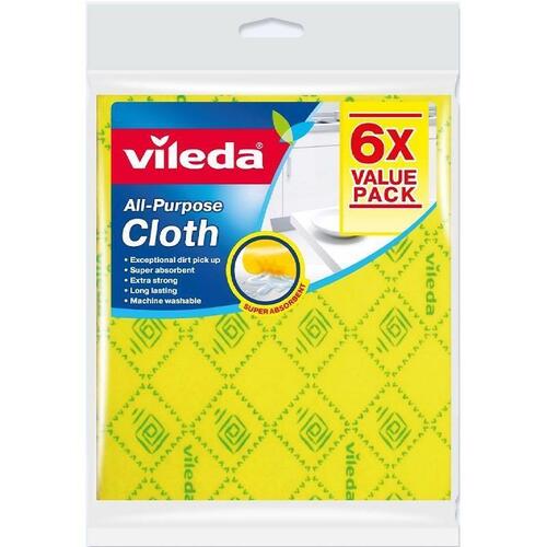 Vileda All Purpose Cloth 6 Pack