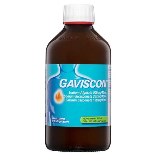 Gaviscon Core Peppermint Liquid Heartburn & Indigestion Relief 600ml