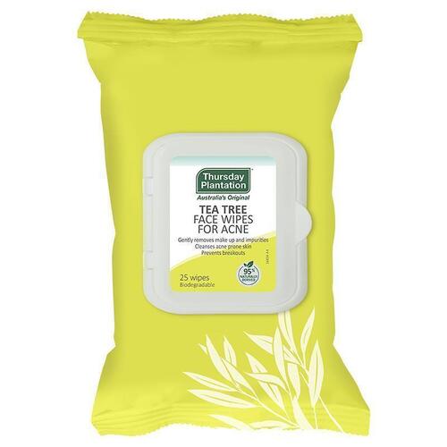 Thursday Plantation Tea Tree Face Wipes for Acne 25