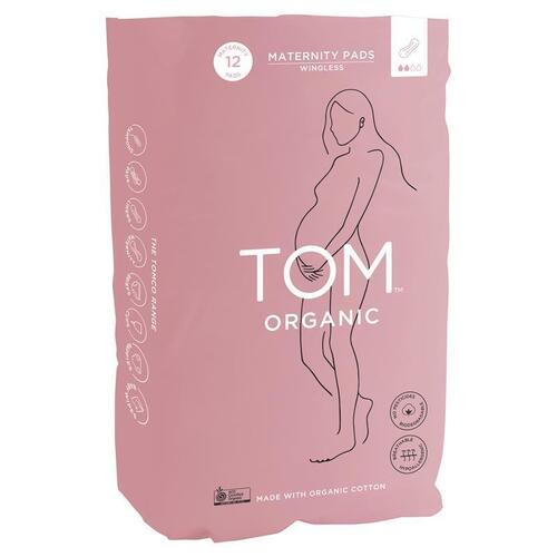 TOM Organic Maternity Pads 12 Pack