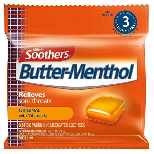 Allens Buttermenthol 3x10 Lozenge Multipack