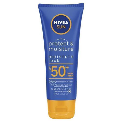 NIVEA Sun Protect & Moisture SPF50+ Sunscren Lotion 100ml