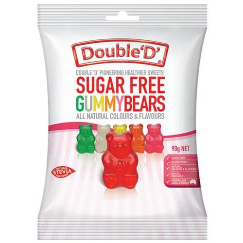 Double D Sugarfree Gummy Bears 90g