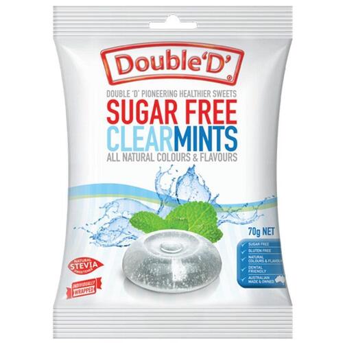 Double D Sugarfree Clear Mints 70g