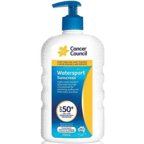 Cancer Council SPF 50+ Watersport 500ml Pump